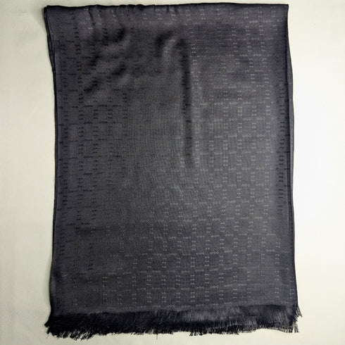Viscose Self Jacquard - Black